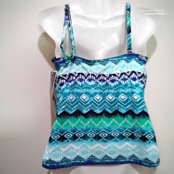 Real Bodies Real Solutions O-Ring Slim Tankini Top Separate NWT Various Sizes - Picture 3 of 4